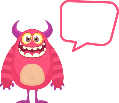 Monster says Learn with me