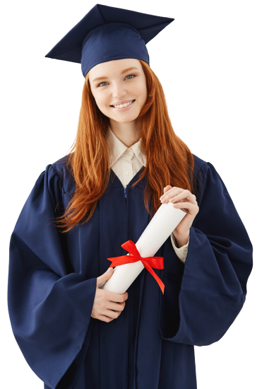 Woman Holding Diploma