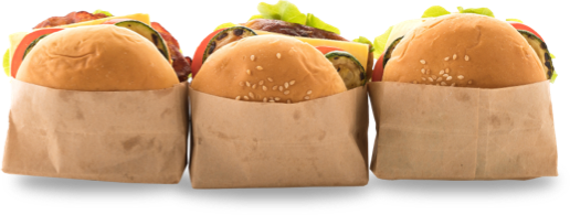 Image of three burgers