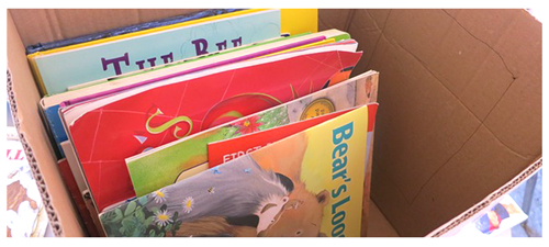 Box with books