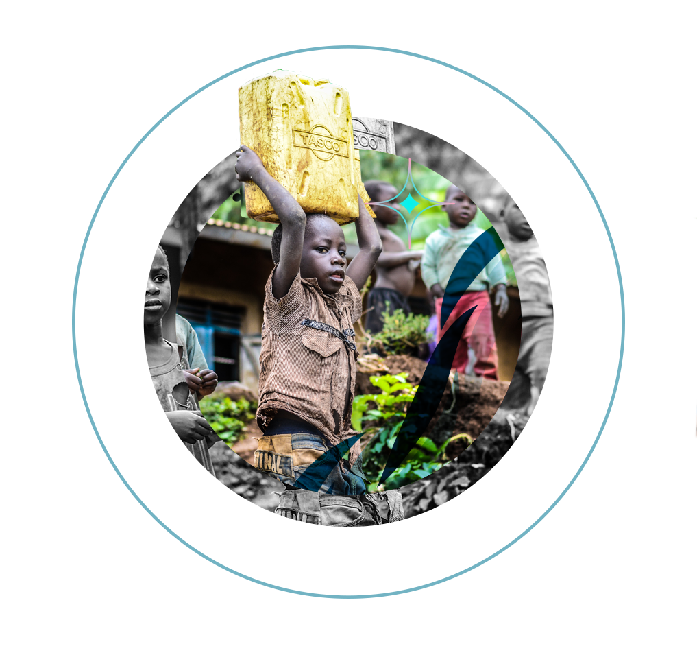 Children carrying water